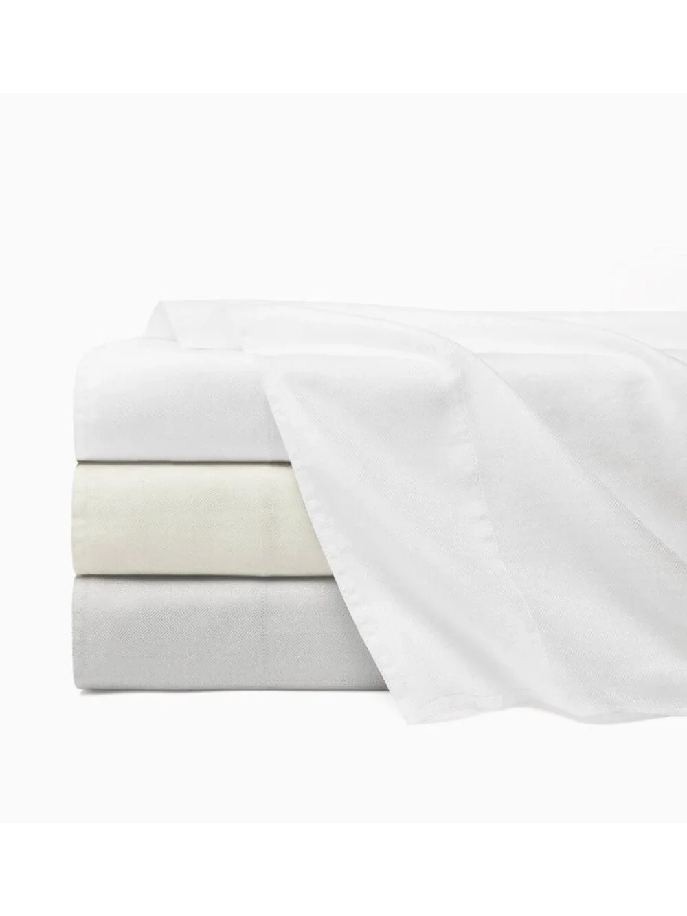 SFERRA Pillowcase PAIR Std IVORY Cream 100% Egyptian Cotton ITALY LUXURY Linens